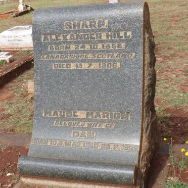SHARP Alexander Hill 1858-1906 :: SHARP Maude Marion 1889-1926