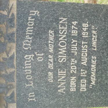SIMONSEN Anne 1874-1948