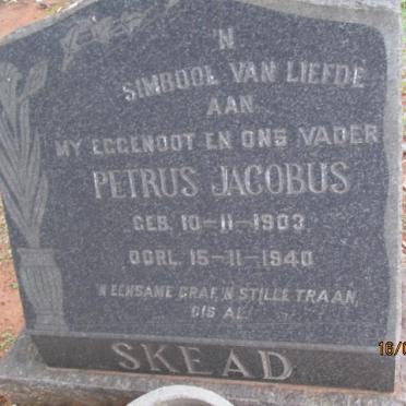 SKEAD Petrus Jacobus 1903-1940