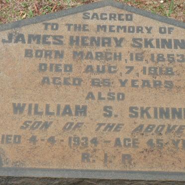 SKINNER James Henry 1853-1918 :: SKINNER William S. -1934