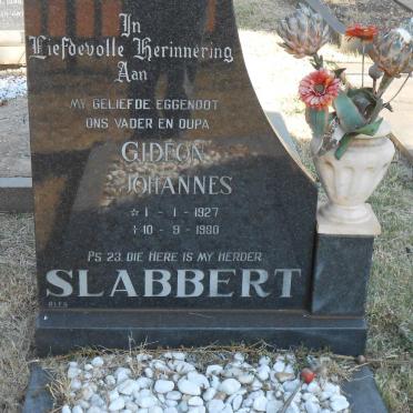 SLABBERT Gideon Johannes 1927-1980
