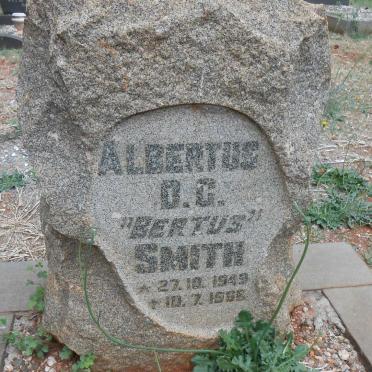 SMITH Albertus D.G. 1949-196?