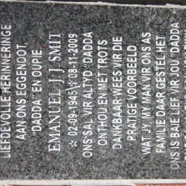 SMIT Emanuel J.J. 1945-2009