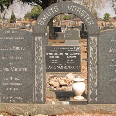 SMUTS Neelsie -1965 :: SMUTS Jannie -1965 :: VORSTER Poppie -1965