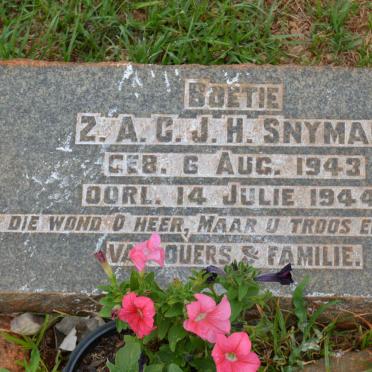 SNYMAN Z.A.C.J.H. 1943-1944