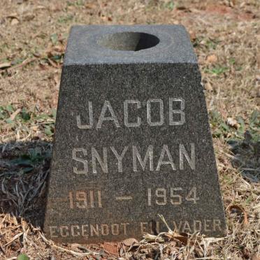 SNYMAN Jacob 1911-1954