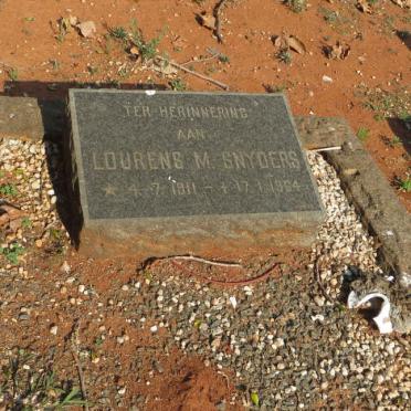 SNYDERS Lourens M. 1911-1964