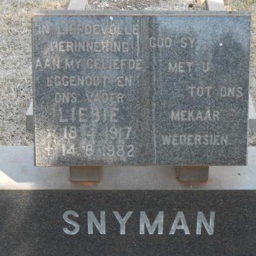 SNYMAN Liebie 1917-1982