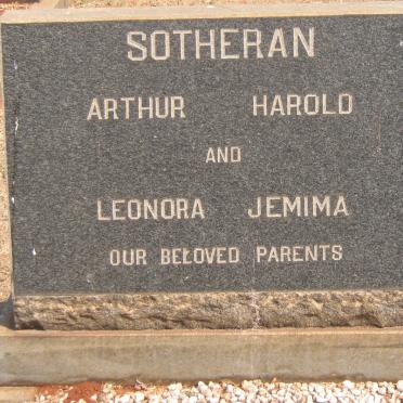 SOTHERAN Arthur Harold &amp; Leonora Jemima