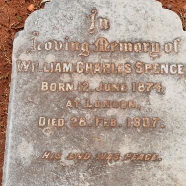 SPENCE William Charles 1874-1907