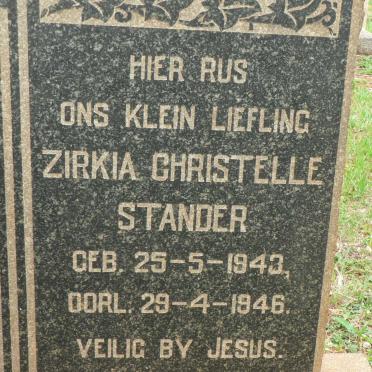 STANDER Zirkia Christelle 1943-1946