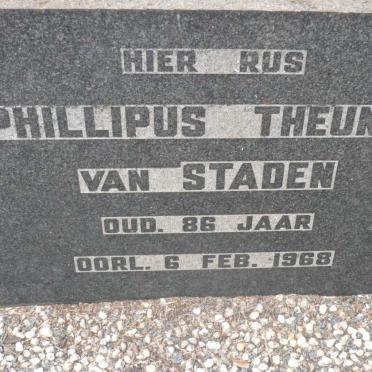 STADEN Phillipus Theunis, van -1968