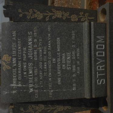 STRYDOM Wilhemus Johannes 1917-1955 &amp; Stienie 1916-1990