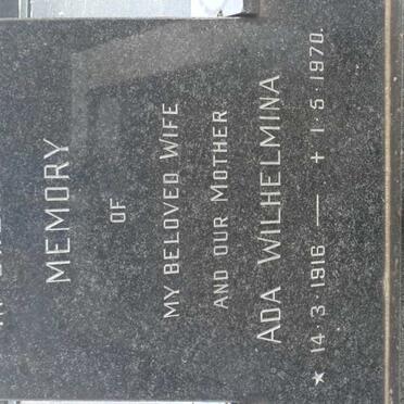 STOW Ada Wilhelmina 1916-1970