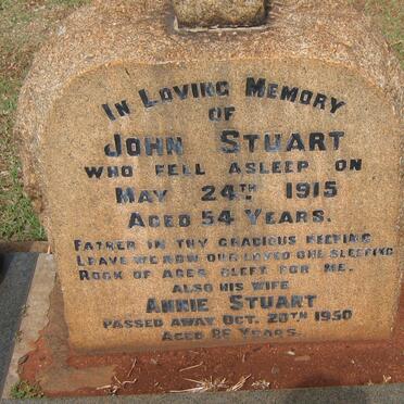 STUART John -1915 & Annie -1950