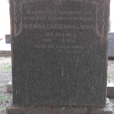 SWART Susanna Catherina Lavina 1915-1950