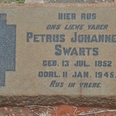SWARTS Petrus Johannes 1852-1945