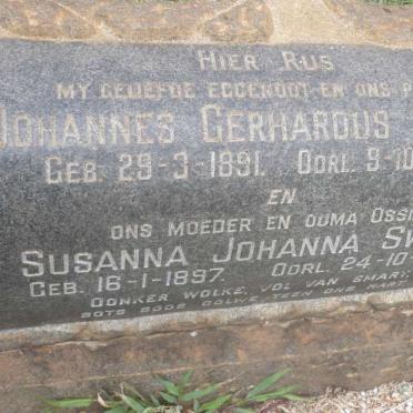 SWART Johannes Gerhardus 1891-1929 &amp; Susanna Johanna 1897-1987