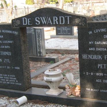 SWARDT Hendrik Frederick Petrus, de 1935-1962 :: DE SWARDT Marthinus van Zyl 1940-1998