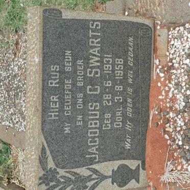 SWARTS Jacobus C. 1931-1958