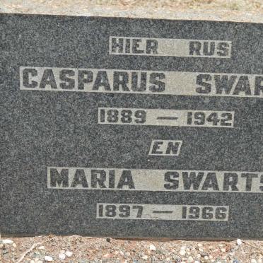 SWARTS Casparus 1889-1942 &amp; Maria 1897-1966