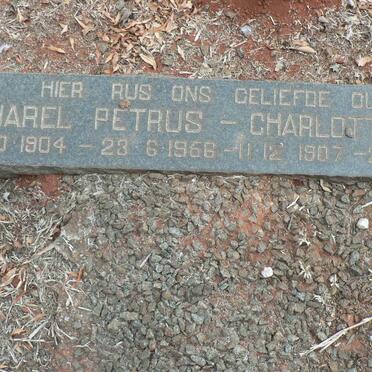 SWARTZ Charel Petrus 1904-1966 &amp; Charlotte M.S. 1907-1969