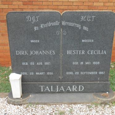 TALJAARD Dirk Johannes 1907-1955 &amp; Hester Cecilia 1908-1987