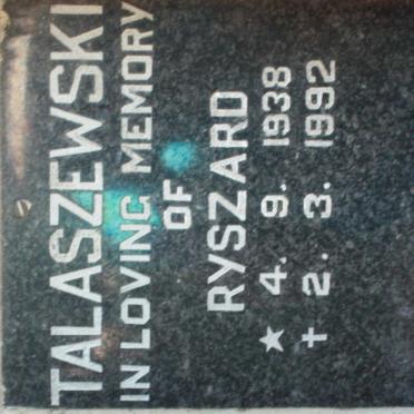 TALASZEWSKI Ryszard 1938-1992