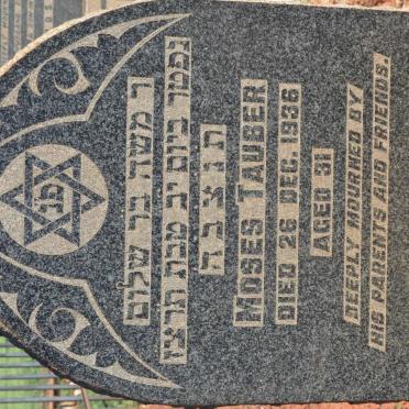 TAUBER Moses -1936