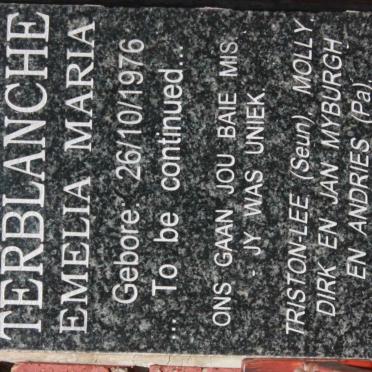 TERBLANCHE Emelia Maria 1976-