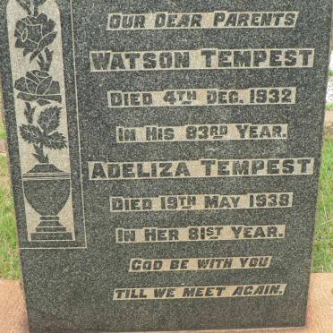 TEMPEST Watson -1932 &amp; Adeliza -1938