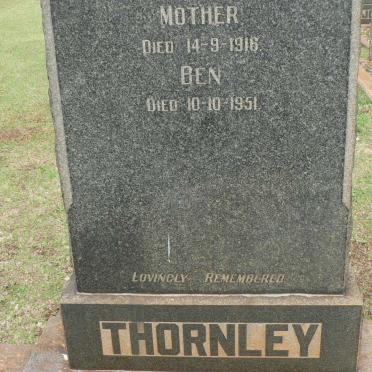THORNLEY ? -1916 :: THORNLEY Ben -1951