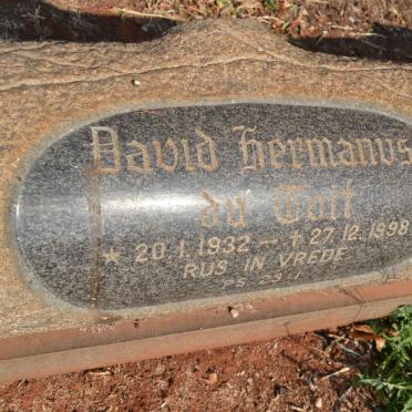 TOIT David Hermanus, du 1932-1998
