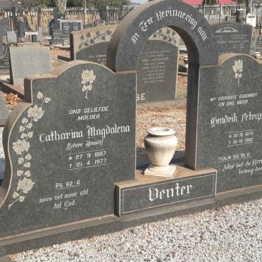 VENTER Hendrik Petrus 1876-1962 &amp; Catharina Magdalena BENADE 1887-1977