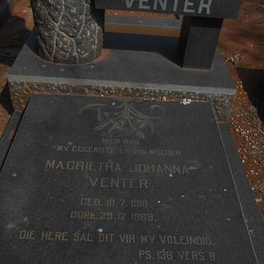 VENTER Magrietha Johanna 1918-1969