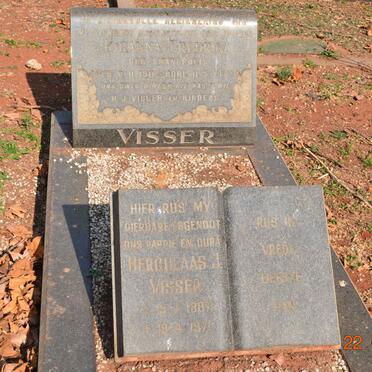 VISSER Herculaas J. 1907- 1971 &amp; Johanna Fredrika SWANEPOEL 1911-19?4