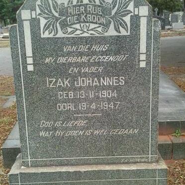 WALT Izak Johannes, v.d. 1904-1947