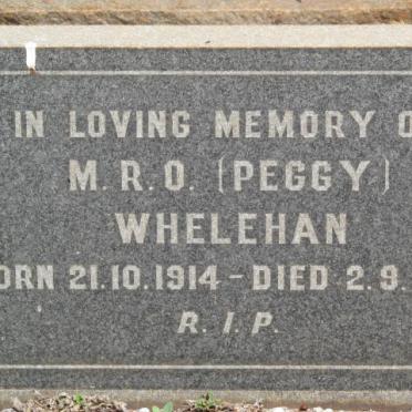 WHELEHAN M.R.O. 1914-1962