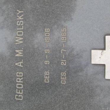 WOLSKY Georg A.M. 1906-1965