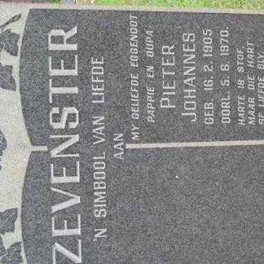 ZEVENSTER Pieter Johannes 1905-1970