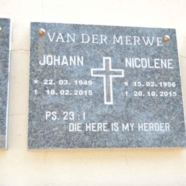 MERWE Johann, van der 1949-2015 &amp; Nicolene 1956-2015