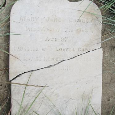 COWLEY Mary Jane -1903