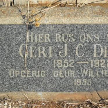 DEYSEL Gert J. C. 1852-1922