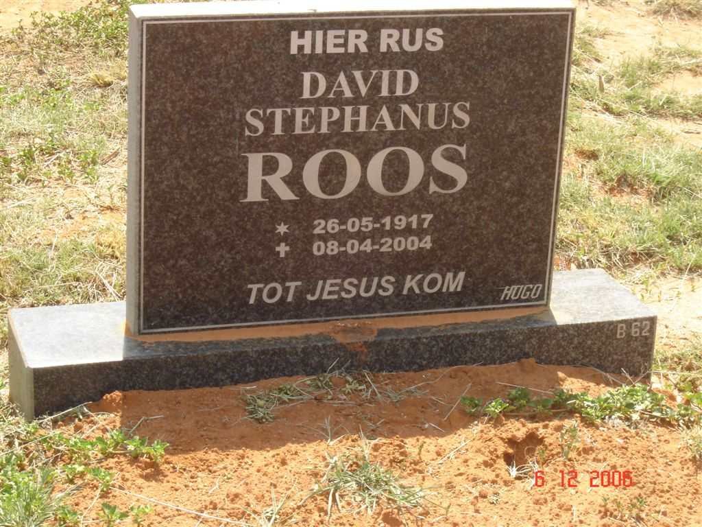 ROOS David Stephanus 1917-2004