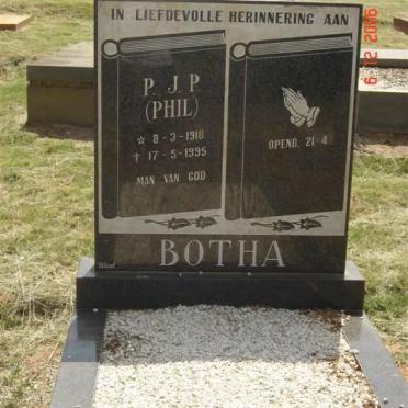 BOTHA P.J.P. 1918-1995