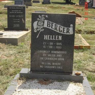 BERGER Hellen 1895-1993