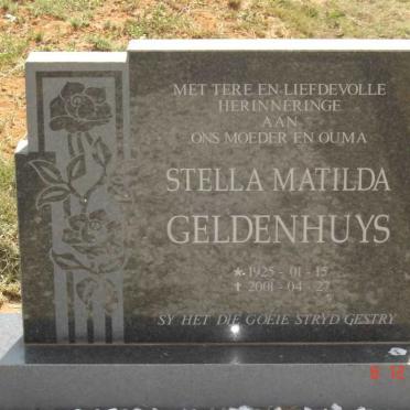 GELDENHUYS Stella Matilda 1925-2001