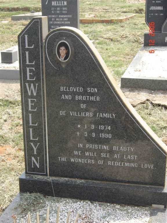 VILLIERS Llewellyn, de 1974-1990