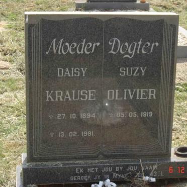 KRAUSE Daisy 1894-1991 :: OLIVIER Suzy  1919-