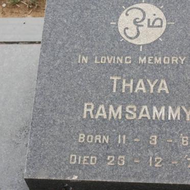 RAMSAMMY Thaya 1966-1978